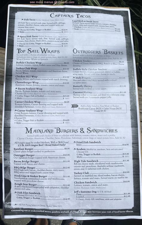 outriggers micco fl|outrigger menu.